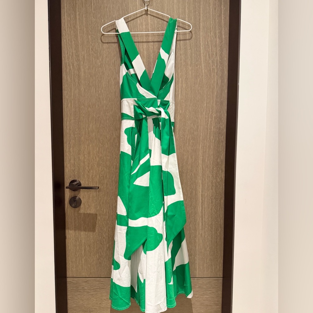 Milly Green and White Maxi Dress - Picture 6 of 15